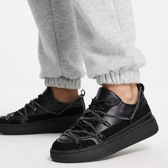 ASOS skater sneaker with chain - Picture 2 of 7